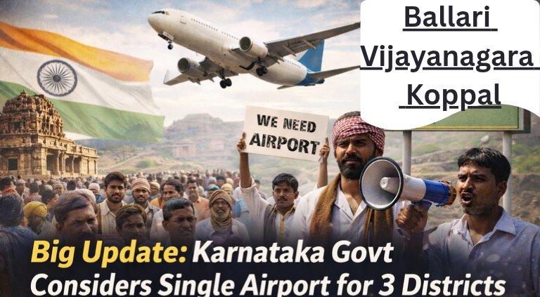 Karnataka Govt Considers Single Airport for 3 Districts