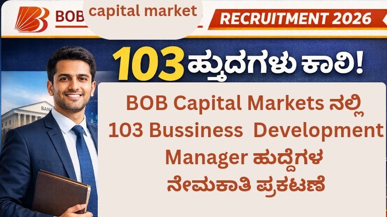 BOB Capital Markets Recruitment 2026