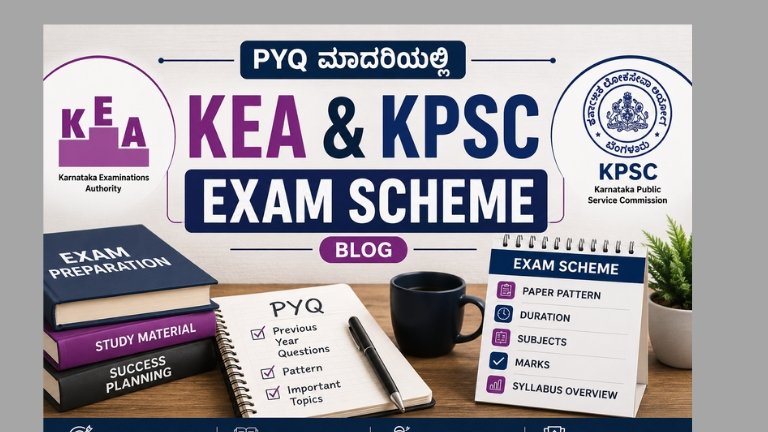 PYQ ಮಾದರಿಯಲ್ಲಿ KEA & KPSC Exam Scheme